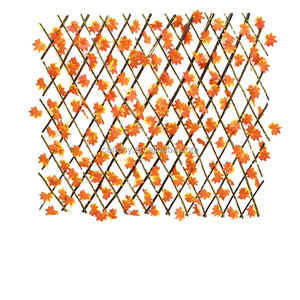 Recinzione esterna artificiale a traliccio espandibile in plastica estensibile artificiale con foglie verdi recinzione espandibile - Product Image 4