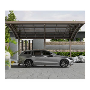 Venta directa de fábrica Toldos de garajes de policarbonato de aleación de aluminio a prueba de viento e impermeable para almacenamiento de automóviles al aire libre - Product Image 1