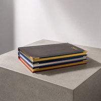 Carnet en cuir au design classique, cousu à la main, avec logo personnalisé, idéal pour les cadeaux promotionnels d'entreprise et la vente en gros