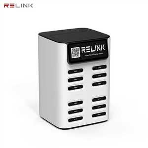 Station de charge empilable Relink CS-S12 à 12 emplacements |   Charge rapide |   Type-C/Micro USB |   Batterie externe partagée à usage commercial - Product Image 3
