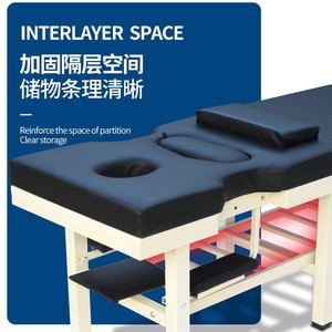 Mingjian Massage <b>Bed</b> 180x60cm Six Legs Thick <b>Sponge</b> Therapy Clinic Use - Product Image 5