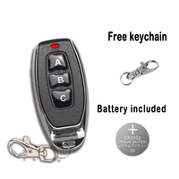 Vente chaude 4 boutons sans fil RF télécommande de porte de garage apprentissage universel Clone Rolling Code Top vendeur télécommandes
