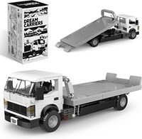 PB PB8836 Nuevo Remolque de Plataforma Portacontenedores, Modelo de Coche Educativo, Juguete de Ladrillos para Ensamblar, Coche de Juguete para Niños, Regalo, Sets de Bloques de Construcción