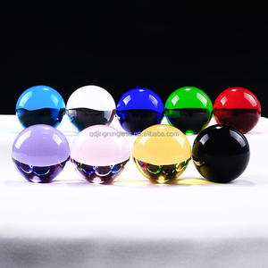 ลูกแก้วคริสตัลสีเหลืองขนาด 14 มม. แบบมีสต็อก ลูกบอลแก้วขัดเงา หินบำบัด ตกแต่ง - Product Image 4