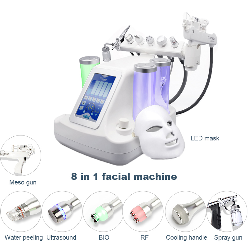 8 в 1, многофункциональная маленькая пузырьковая машина для очистки лица