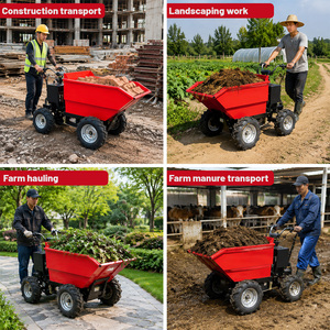 Livraison gratuite, <span class=keywords><strong>brouette</strong></span> électrique, benne basculante, capacité de charge de 400 kg, mini camion <span class=keywords><strong>à</strong></span> benne basculante pour le transport de matériaux agricoles, l'aménagement paysager, la construction - Product Image 4