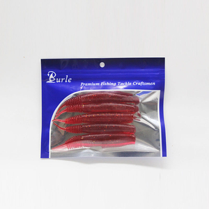 Señuelo de Pesca Flotante Hessen de 10 cm, Gusano de Dos Colores, Paquete de 5, para Atún, Salmón, Pesca en Agua Salada, Pesca en Río, Silenciador para Bebés - Product Image 6