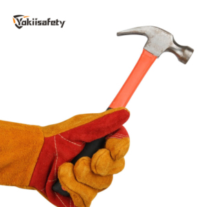 قفازات لحام عالية الجودة من جلد البقر الطبيعي، مقاومة للانزلاق وناعمة لحماية اليدين أثناء العمل - Product Image 6