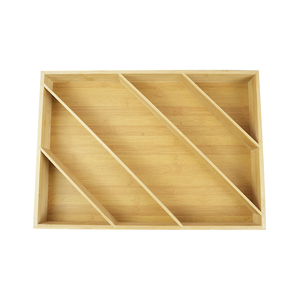 Bán buôn chéo tiết kiệm không gian tre tủ bếp ngăn kéo tổ chức ngăn cho đồ dùng siliverware Flatware dao kéo - Product Image 2