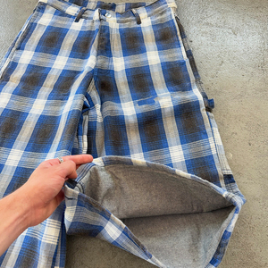 Custom De Hombre 14 Oz Denim Pants Plaid Printed Baggy <b>Jean</b> Denim Shorts High Quality <b>3</b>/<b>4</b> Capris Long Shorts Manufacturer - Product Image 5