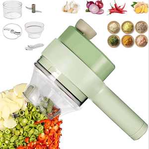Drop shipping Europe Portable 4 in 1 Vegetable Cutter Set, <b>Smart</b> Gadget Electric Slicer <b>Kitchen</b> Chopper - Product Image 1