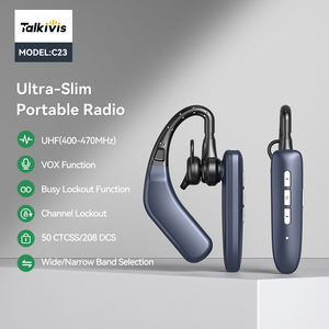 Talkie-walkie Talkivis C23 de qualité professionnelle, 2 pièces, mini talkie-walkie sans fil avec crochet d'oreille, mains libres, universel, <span class=keywords><strong>Woky</strong></span> <span class=keywords><strong>Toky</strong></span> - Product Image 2