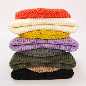 Vente en gros de Offre Spéciale bonnet de <span class=keywords><strong>chalutier</strong></span> à bord enroulé bonnet de montre hiver bonnet de pêcheur à revers court pour homme et femme - Product Image 5