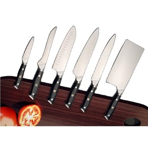 Juego <span class=keywords><strong>de</strong></span> <span class=keywords><strong>Cuchillos</strong></span> <span class=keywords><strong>de</strong></span> Cocina <span class=keywords><strong>de</strong></span> Acero Inoxidable <span class=keywords><strong>de</strong></span> 6 Piezas con Bloque, en Promoción - Product Image 1