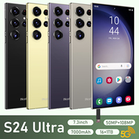 Teléfono Celular Inteligente S24 Ultra 16GB+1TB, Pantalla de 6.8 Pulgadas, Desbloqueado, Doble SIM, 5G, Android 13.0