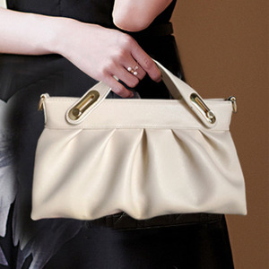 Elegante Bolso de Mano de Microfibra Crema con Asa Superior y Cierre Abierto, Bolso de Mujer para Uso Diario en Todas las Temporadas - Product Image 2