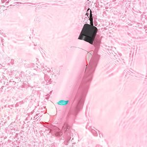 Paraguas Manual con Estampado de Frutas, con Revestimiento de Protección UV Negro, para Lluvia o Sol, Ideal para Viajes, Venta al Por Mayor - Product Image 3