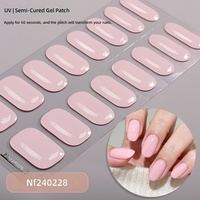 Nouveaux autocollants pour ongles en gel, poudre scintillante solide, style coréen-japonais, autocollants pour ongles semi-durcis UV