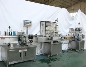Complete Full Automatic Filling And Capping Machine Production Line With A Filling High Accuracy