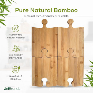 ถาดเสิร์ฟไม้บีชพร้อมหูจับ สีธรรมชาติ สำหรับใช้ในบ้าน - Product Image 5