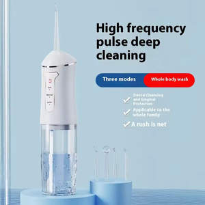 Hydropulseur dentaire électrique 3 modes 4 embouts de jet Rechargeable USB Portable IPX7 Étanche Usage domestique - Product Image 2