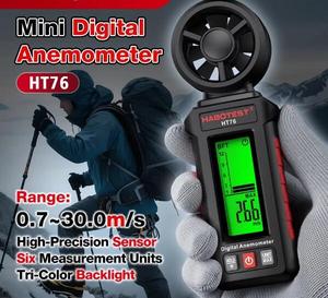 HT76 Digital Handheld High Accuracy Anemometer Wind Speed Meter for Outdoor Sailing and <b>Drone</b> Use Weather Measurement HT76 Digit - Product Image 5