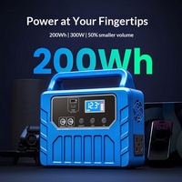 Batterie Externe Portable Lithium-Ion Haute Puissance 200W 300W pour Exportation Transfrontalière, Pack de Stockage d'Énergie à Chargement Photovoltaïque 300W avec Écran LCD
