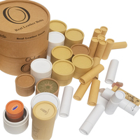 Boîte en papier kraft recyclable pour emballage de cadeaux, bijoux, tube en papier artisanal, boîte de luxe jetable pour montres, cosmétiques, colliers, boucles d'oreilles