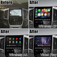 Lsailt Wireless Carplay Android Auto Interface Box pour Toyota Land Cruiser LC200 VXR GXR Sahara Support Mirror Link