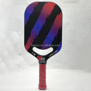 Diseño rojo Air Dynamics Advanced Pickleball Paddle 16mm fibra de carbono panal núcleo termoformado sin marco Edgeless portátil - Product Image 6
