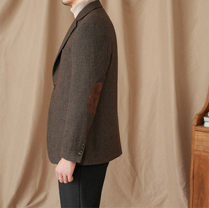 Giacca da Uomo Autunnale in 30% Lana, Slim Fit, Casual, con Risvolto a Tacca, Alta Qualità, Monopetto con Spacco Centrale Posteriore - Product Image 2