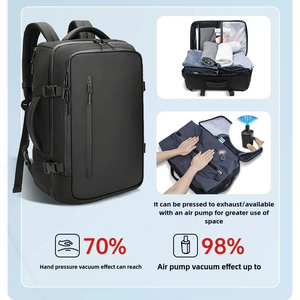 Sac à dos de voyage haut de gamme grande capacité en Oxford, design simple, compressible sous vide, étanche - Product Image 6