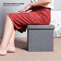 Table basse carrée pliable pouf cube de rangement moderne pour la maison avec coffre à jouets fonctionnel et repose-pieds pour la chambre