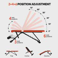 Banc de musculation pliable réglable professionnel en métal, capacité 150 kg, unisexe, usage domestique et commercial, multifonctionnel