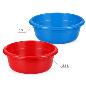 Factory Direct Wholesale High Quality Stackable Modern Round Plastic Basin PP Material 36cm Head & <b>Foot</b> <b>Wash</b> Basin - Product Image 5