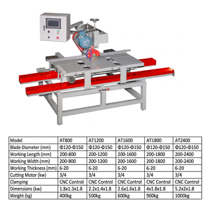 Machine de découpe CNC manuelle AiTao à pont, contrôlée par PLC, grande taille, double face, pour pierre, céramique, carreaux, marbre, AC - Product Image 5