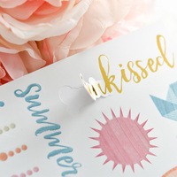 Adesivi Personalizzati per Planner Settimanale con Citazioni e Parole Stampate su Carta Decorativa per Scrapbook e Regali Promozionali