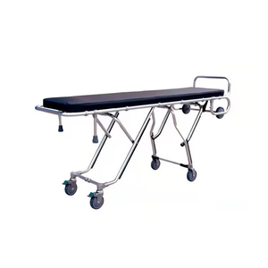 다단계 장례식 트롤리 영안실 유아용 들것 수동 장례식 들것 트롤리 재고 가능 - Product Image 1