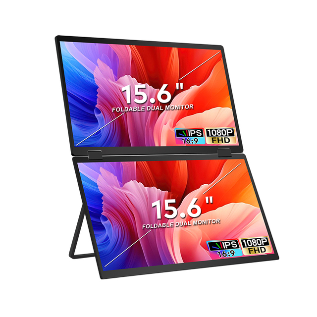 2026 Wholesale USB C HDR 1080P IPS Portable 15.6 Inch Laptop Triple Screen Laptop Screen Extender