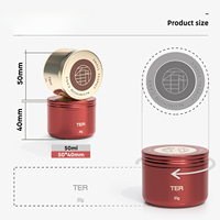 Boîte en aluminium personnalisée de 50 ml pour thé, 50*40mm, qualité alimentaire, scellée, pour thé infusé à froid, matcha, thé parfumé, mini emballage de thé en gros
