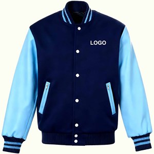 <span class=keywords><strong>Chaqueta</strong></span> Deportiva Universitaria de Béisbol <span class=keywords><strong>para</strong></span> <span class=keywords><strong>Hombre</strong></span>, Personalizable <span class=keywords><strong>con</strong></span> Logotipo, de Alta Calidad, en Felpa CVC, al por Mayor, Lisa, sin Estampado - Product Image 2