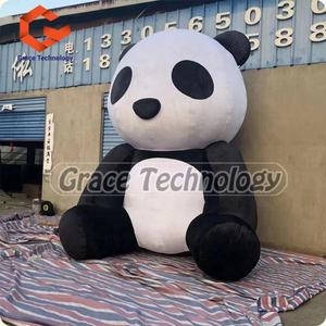 Gigantische Decoratie Opblaasbare <span class=keywords><strong>Panda</strong></span>, Opblaasbare <span class=keywords><strong>Panda</strong></span> Cartoon Mascotte Ballon Voor Buitenreclame Voor Evenementen - Product Image 2