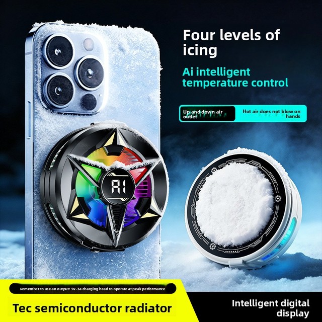 2026 Magnetic Suction Back Clip TL34 Mobile Phone Radiator Semiconductor Refrigeration AI Temperature Control Cooling Artifact
