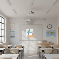 Tableau blanc mural Ohsung AW17, cadre en aluminium anodisé standard, fabriqué au Shandong pour le bureau, l'école et la formation