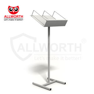 Support de <span class=keywords><strong>catalogue</strong></span> de magazines de poche de conception compacte étagère debout au sol présentoir de littérature à 10 niveaux pour les cabinets médicaux et dentaires - Product Image 4