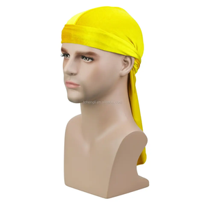 Vente en gros Unisexe extra Long Bretelles Velours <span class=keywords><strong>Vert</strong></span> Olive Du Rag <span class=keywords><strong>Durag</strong></span> - Product Image 5