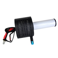 Pistolet à confettis CO2 portable pour DJ avec tuyau d'air de 3 mètres, spécifications UE et US, batterie au lithium rechargeable