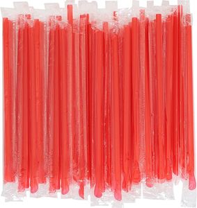 Individually film Wrapped Snow Cone Spoon <b>Straws</b> Portable <b>Disposable</b> Plastic <b>Straws</b> for Slushie Colorful - Product Image 1