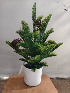 Planta Artificial <span class=keywords><strong>de</strong></span> <span class=keywords><strong>Cedro</strong></span> en Maceta, Bonsái Realista <span class=keywords><strong>de</strong></span> Hoja Perenne para Decoración <span class=keywords><strong>de</strong></span> Interiores <span class=keywords><strong>de</strong></span> Hogar u Oficina - Product Image 3