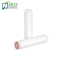 Cartouche filtrante plissée PP Jielv 0,1-50 microns 2000L/heure pour la purification de l'eau par osmose inverse industrielle et la filtration des liquides